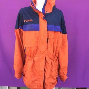 COLUMBIA boulder ridge women's 3-in-1  orange color jacket size--L